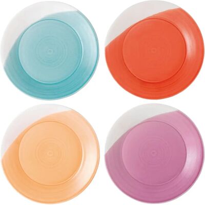 Royal Doulton 1815 Bright Colours Set of 4 Porcelain Side Plates Royal Doulton 1815 Bright Colours Set of 4 Porcelain Side Plates