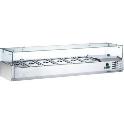AFI Collin-Lucy - Saladette - 5 GN1/4 - 1200x335x435 - Saladette - Publicité AFI Collin-Lucy - Saladette - 5 GN1/4 - 1200x335x435 - Saladette - Publicité