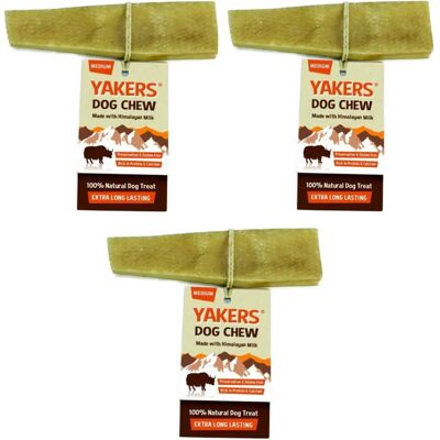 Yakers - Yak Milk Chew - Medium - 3-pack - Dog Chew Yakers - Yak Milk Chew - Medium - 3-pack - Dog Chew