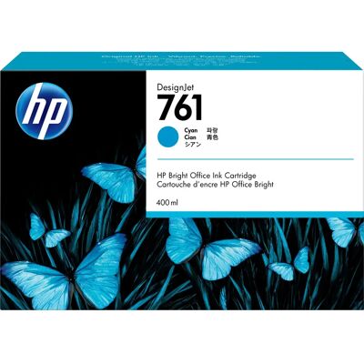 Cartuccia d'inchiostro Ciano HP 761 - Per DesignJet - 400 ml - Originale - Rendimento Standard Cartuccia d'inchiostro Ciano HP 761 - Per DesignJet - 400 ml - Originale - Rendimento Standard