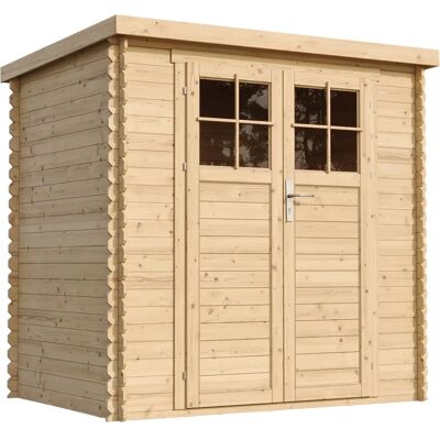Caseta de Jardín Timbela - 2.22m² Beige de Madera Resistente Caseta de Jardín Timbela - 2.22m² Beige de Madera Resistente