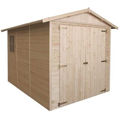 Timbela Wooden Garage 6 m² with Windows - Garden Shed Timbela Wooden Garage 6 m² with Windows - Garden Shed