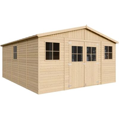 Casetta da Giardino in Legno Timbela, 20 m², Doppie Porte - Spazio Esterno Casetta da Giardino in Legno Timbela, 20 m², Doppie Porte - Spazio Esterno