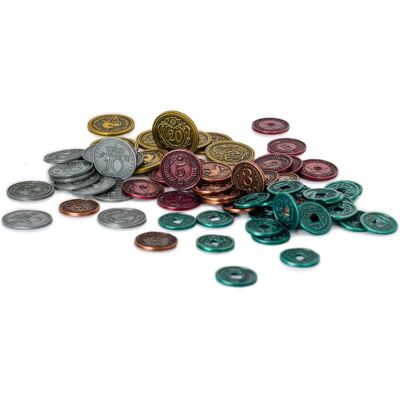 Conjunto de Moedas de Metal Scythe - Denominações Personalizadas de Zinco Conjunto de Moedas de Metal Scythe - Denominações Personalizadas de Zinco