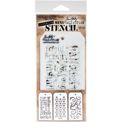 Tim Holtz Mini Layered Stencil Set - Stencil Set Tim Holtz Mini Layered Stencil Set - Stencil Set