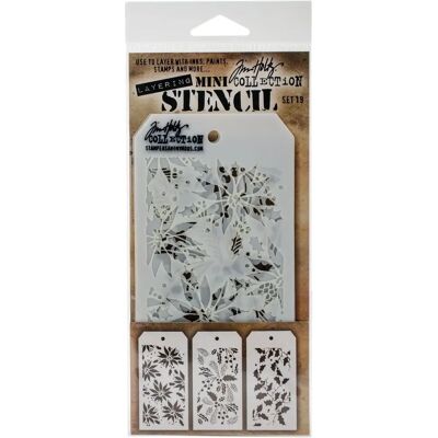 Stampers Anonymous AGW Mini Schablonen-Set - Schablonen-Set Stampers Anonymous AGW Mini Schablonen-Set - Schablonen-Set