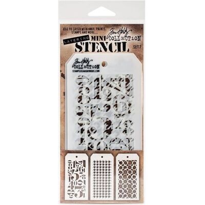 Tim Holtz Mini Layered Stencil Set - Stencil Set Tim Holtz Mini Layered Stencil Set - Stencil Set