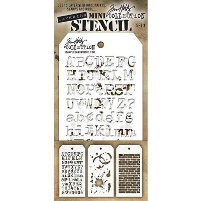 Tim Holtz Mini Layering Stencil Set - Stencil Set Tim Holtz Mini Layering Stencil Set - Stencil Set