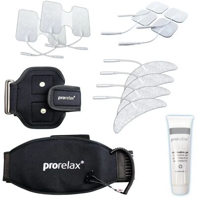 Prorelax Kabelloses TENS/EMS Set - Elektroden & Gel Prorelax Kabelloses TENS/EMS Set - Elektroden & Gel