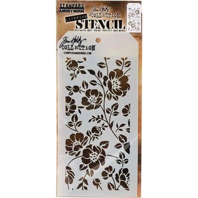 Stampers Anonymous AGW Floral - Stencil Stampers Anonymous AGW Floral - Stencil