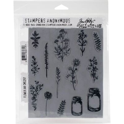 Stampers Anonymous Tim Holtz Flower Jar - Rubber Stamps Stampers Anonymous Tim Holtz Flower Jar - Rubber Stamps
