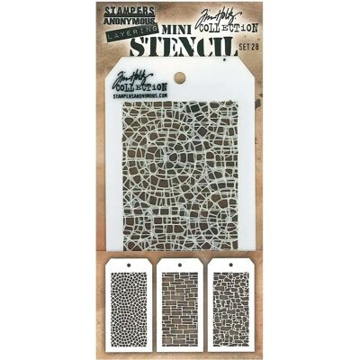 Tim Holtz Mini Layering Stencil Set - Stencil Set Tim Holtz Mini Layering Stencil Set - Stencil Set