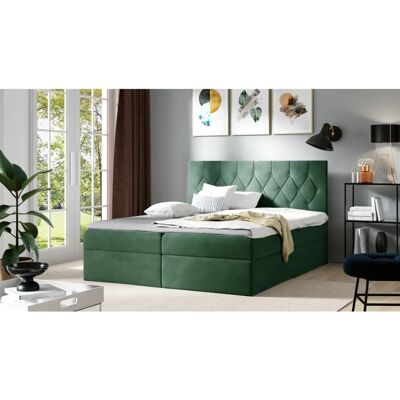 Fun Moebel - MANOLIS - 160x220cm - Grün - Boxspring bed Fun Moebel - MANOLIS - 160x220cm - Grün - Boxspring bed