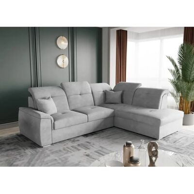 Fun Moebel - FREJA - Brooklyn Grau - Ottomane Rechts - Schlafsofa Fun Moebel - FREJA - Brooklyn Grau - Ottomane Rechts - Schlafsofa