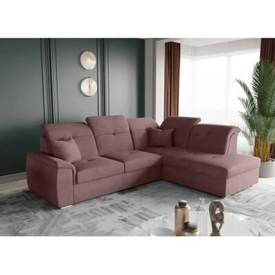 Fun Moebel FREJA Altrosa Brooklyn Rechte Ottomane Sofa Fun Moebel FREJA Altrosa Brooklyn Rechte Ottomane Sofa