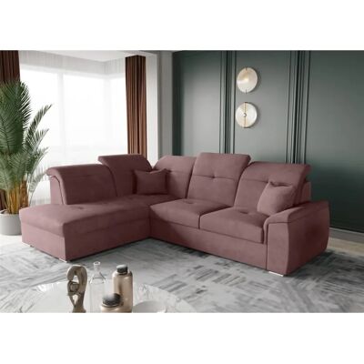 Fun Moebel - FREJA - Rosa - Brooklyn Stoff - Sofa bed Fun Moebel - FREJA - Rosa - Brooklyn Stoff - Sofa bed