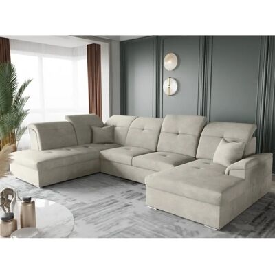 Fun Moebel FREJA Beige - Langer Schenkel Links - Schlafsofa Fun Moebel FREJA Beige - Langer Schenkel Links - Schlafsofa