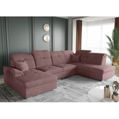 Fun Moebel - FREJA - Brooklyn Altrosa - Schlafsofa Fun Moebel - FREJA - Brooklyn Altrosa - Schlafsofa