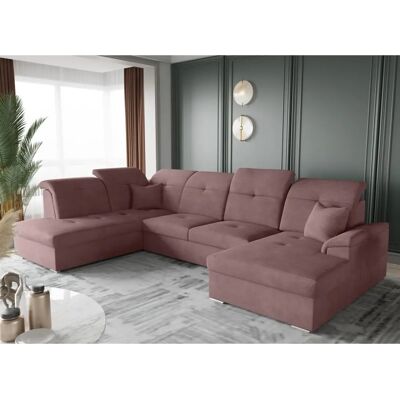 Fun Moebel - FREJA - Altrosa - Linker Langschenkel - Schlafsofa Fun Moebel - FREJA - Altrosa - Linker Langschenkel - Schlafsofa
