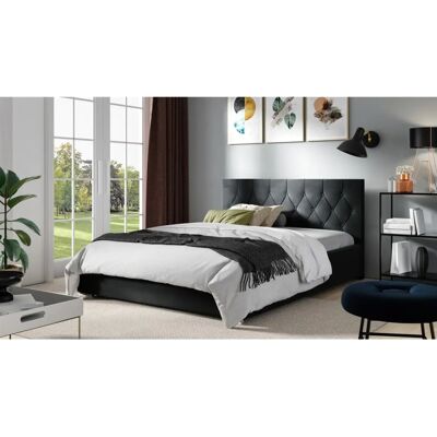 Fun Moebel - LORENA - 120x200cm - Schwarz - Polsterbett Fun Moebel - LORENA - 120x200cm - Schwarz - Polsterbett