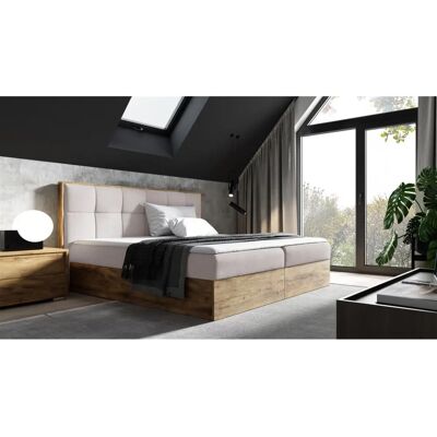 Fun Moebel - THANOS - Lancelot Eiche - Boxspringbett Fun Moebel - THANOS - Lancelot Eiche - Boxspringbett