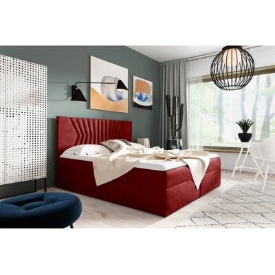 Fun Möbel - LAZARO Nr.2 - Rot - Boxspringbett Fun Möbel - LAZARO Nr.2 - Rot - Boxspringbett