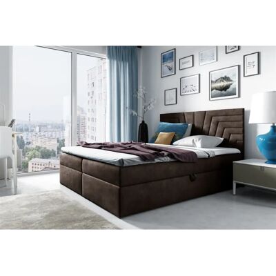 Fun Moebel - LAZARO Nr.4 - Braun - 140x200cm - Boxspringbett Fun Moebel - LAZARO Nr.4 - Braun - 140x200cm - Boxspringbett