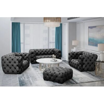 Fun Moebel - NATALIE - Graphit - Riviera - Sofa set Fun Moebel - NATALIE - Graphit - Riviera - Sofa set