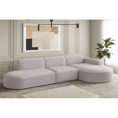 Fun Moebel - PALMA - Rose - Ottomane Rechts - Sofa Fun Moebel - PALMA - Rose - Ottomane Rechts - Sofa