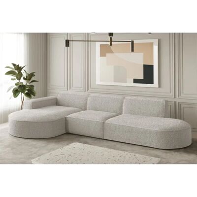 Fun Moebel - PALMA - Pearl - Ottomane Links - Sofa Fun Moebel - PALMA - Pearl - Ottomane Links - Sofa