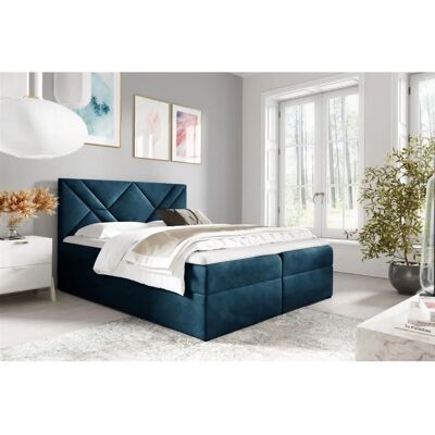 Fun Moebel - LAZARO Nr.6 - Blau - 180x200cm - Boxspringbett Fun Moebel - LAZARO Nr.6 - Blau - 180x200cm - Boxspringbett