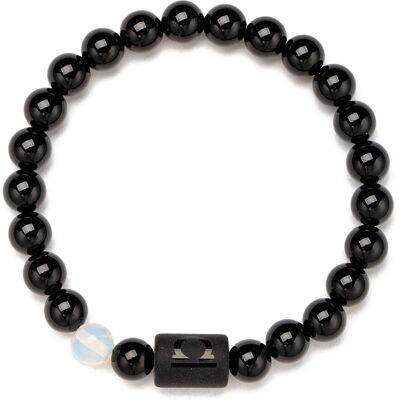 Firetti Onyx Sternzeichen-Armband - Schwarz & Weiß - Handgefertigter Schmuck Firetti Onyx Sternzeichen-Armband - Schwarz & Weiß - Handgefertigter Schmuck