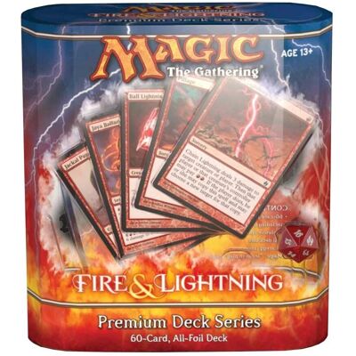 Magic: The Gathering Premium Deck: Fire & Lightning Series - Trading Card Deck Magic: The Gathering Premium Deck: Fire & Lightning Series - Trading Card Deck