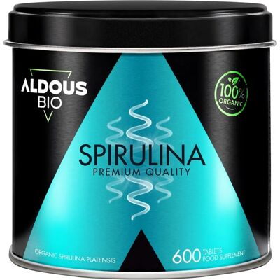 Aldous Bio Spirulina Orgânica 3000mg - 600 Comprimidos Aldous Bio Spirulina Orgânica 3000mg - 600 Comprimidos