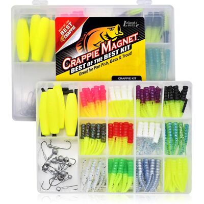 Crappie Magnet Best of The Best Kit - Fishing Set with Jigheads and Floats Crappie Magnet Best of The Best Kit - Fishing Set with Jigheads and Floats