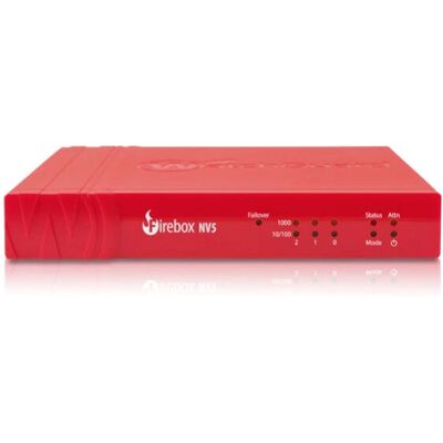 WatchGuard Firebox NV5 - Pare-feu - 1,5 Gbit/s - 3 ports GigE - Gestion cloud - Support 5 ans WatchGuard Firebox NV5 - Pare-feu - 1,5 Gbit/s - 3 ports GigE - Gestion cloud - Support 5 ans
