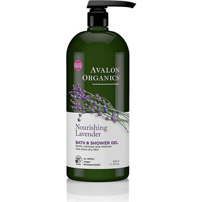 Avalon Organics Lavender Bath & Shower Gel - Nourishing Organic 946ml Avalon Organics Lavender Bath & Shower Gel - Nourishing Organic 946ml