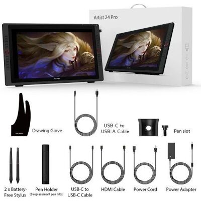 XP-Pen Artist 24 Pro Tablet Grafic - Ecran 23,8 inch 2K QHD XP-Pen Artist 24 Pro Tablet Grafic - Ecran 23,8 inch 2K QHD