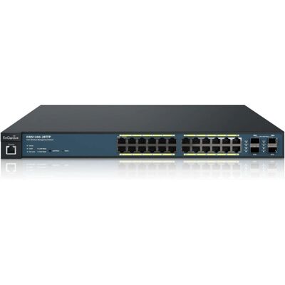 EnGenius EWS1200-28TFP Commutateur réseau - Gigabit Ethernet, PoE, L2/L3, 1U, Noir EnGenius EWS1200-28TFP Commutateur réseau - Gigabit Ethernet, PoE, L2/L3, 1U, Noir
