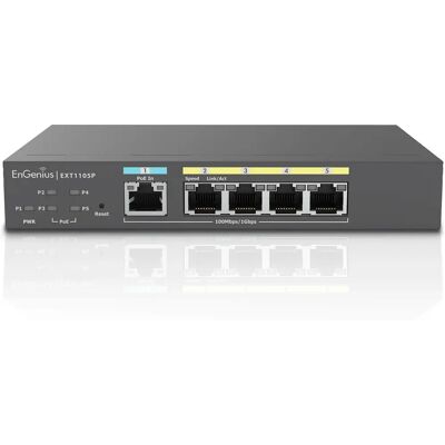 Switch géré EnGenius EXT1105P L2 Gigabit Ethernet - 5 Ports Switch géré EnGenius EXT1105P L2 Gigabit Ethernet - 5 Ports