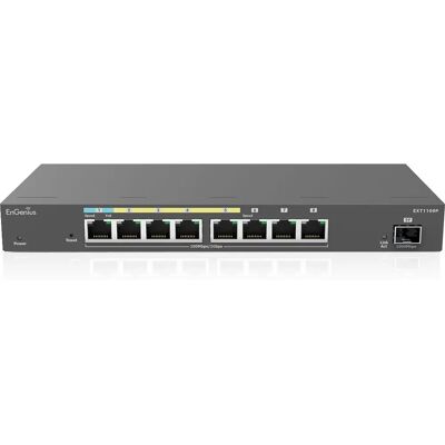 Switch réseau Gigabit Ethernet PoE EnGenius EXT1109P - Gris Switch réseau Gigabit Ethernet PoE EnGenius EXT1109P - Gris