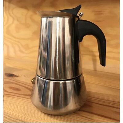 Kaffia Cafetieră moka - 2 cești - Oțel inoxidabil Kaffia Cafetieră moka - 2 cești - Oțel inoxidabil