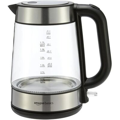 Hervidor Amazon Basics - 1,7L Vidrio - 2200W Hervidor Amazon Basics - 1,7L Vidrio - 2200W