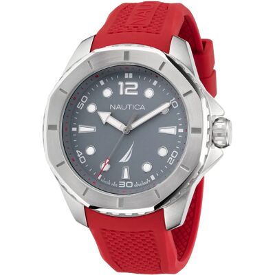 Nautica NAPKMF202 Roter Grauer Uhr - Uhr Nautica NAPKMF202 Roter Grauer Uhr - Uhr