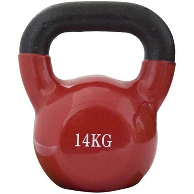 Rebecca Fitness 14 Kg Kettlebell en Fonte Bleue - Force & Endurance - Publicité Rebecca Fitness 14 Kg Kettlebell en Fonte Bleue - Force & Endurance - Publicité