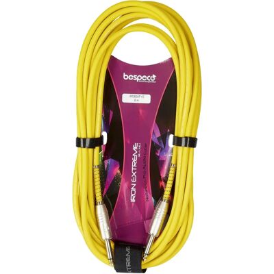 Bespeco IRO600P Żółty - Kabel instrumentowy Bespeco IRO600P Żółty - Kabel instrumentowy