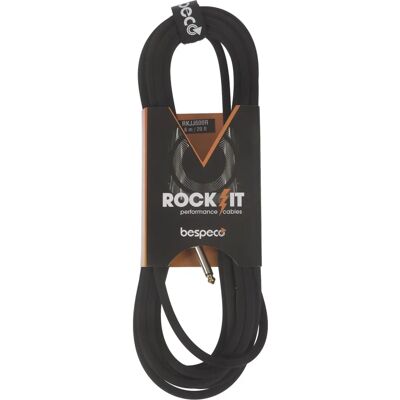 Bespeco Rockit hangszerkábel - 6m - Fekete Bespeco Rockit hangszerkábel - 6m - Fekete
