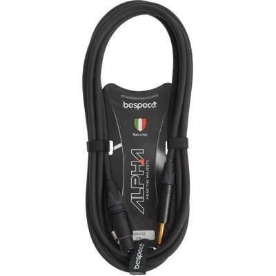 Kabel mikrofonowy Bespeco Alpha - 3m XLR F - Jack Kabel mikrofonowy Bespeco Alpha - 3m XLR F - Jack