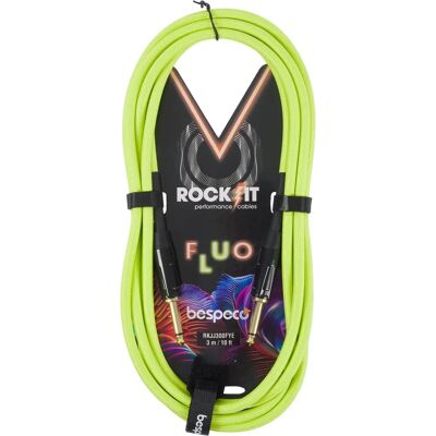 Bespeco ROCKIT FLUO Sárga 3 m - Hangszer kábel Bespeco ROCKIT FLUO Sárga 3 m - Hangszer kábel
