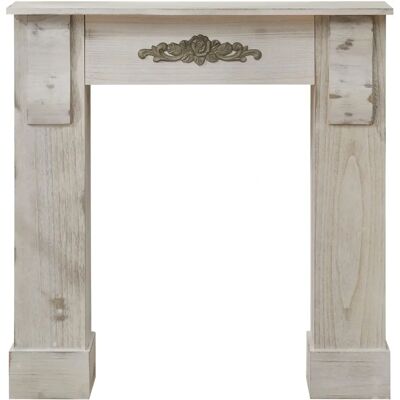 Rebecca Dekorativer Kaminrahmen - Grau Shabby - Kamin Dekoration Rebecca Dekorativer Kaminrahmen - Grau Shabby - Kamin Dekoration